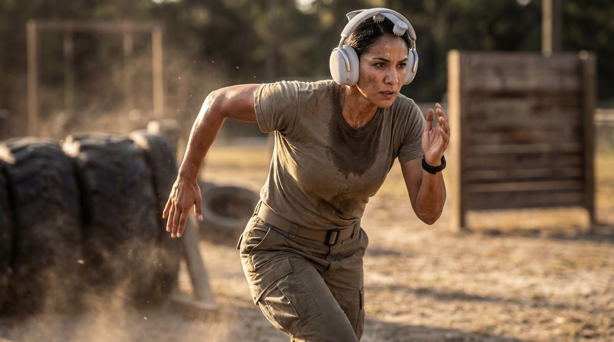 Veteran training with headset